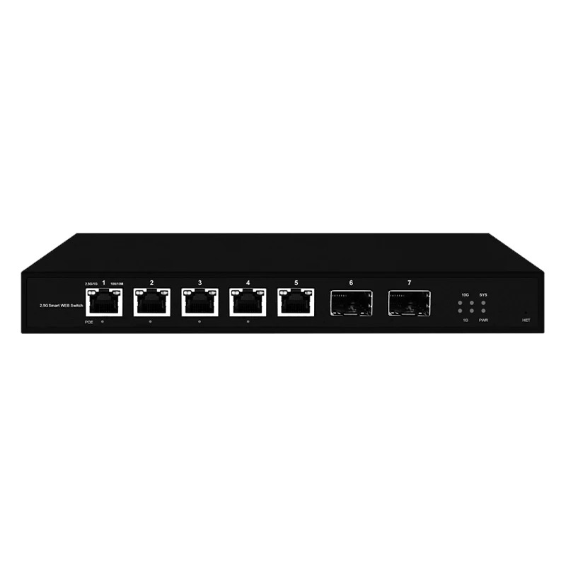 5 Port Smart Web 2.5Gps with 2*10G SFP+ L2 Managed Switch and 5 or 8 Port L2 Web Managed 2.5Gps Switch