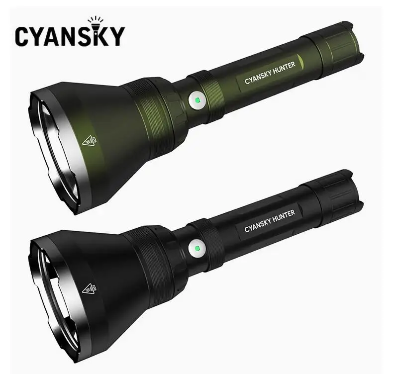 CYANSKY HUNTER 3 in1 Long-Range Hunting Flashlight Red+Green+White LED Torch