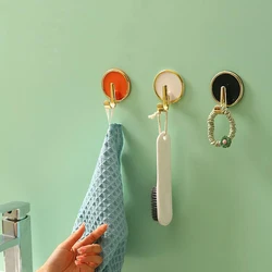 4pcs/lot Self Adhesive Wall Coat Rack Key Holder Towel Hooks Clothes Rack Hanging Hooks Wall Decor Bathroom Accessories