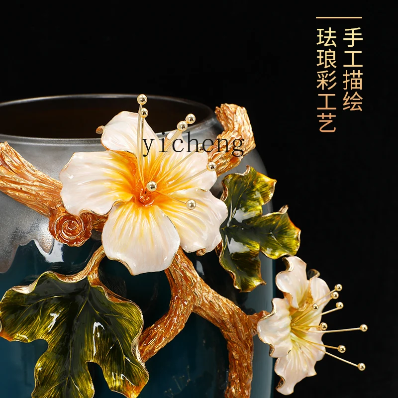 DSA living room large floor-to-ceiling vase high modern flower arrangement simulated flower decoration home ornament