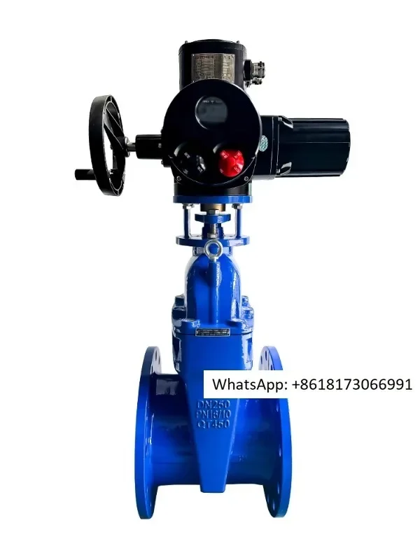 Electric flange gate valve Z945X-16Q municipal sewage remote adjustment elastic seat seal soft seal concealed rod gate valve