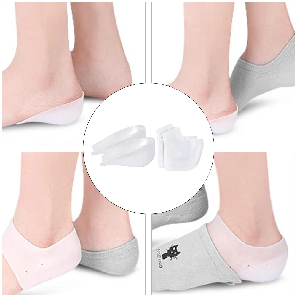 

1Set Breathable Heighten Insole Heel Protector Shock Absorbing Cushion Socks Foot Pressure Relief Pad