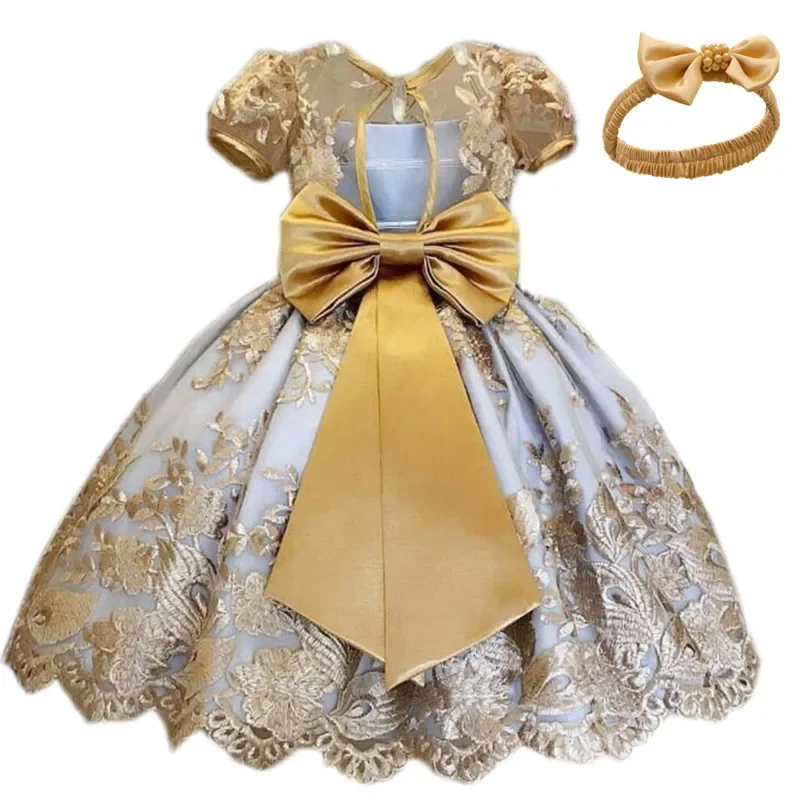 Baby Girl Dress 1 Year Birthday 3 6 9 12 18 24 Months Toddler Girl Clothes Lace Christening Gown Princess Infant Party Dresses