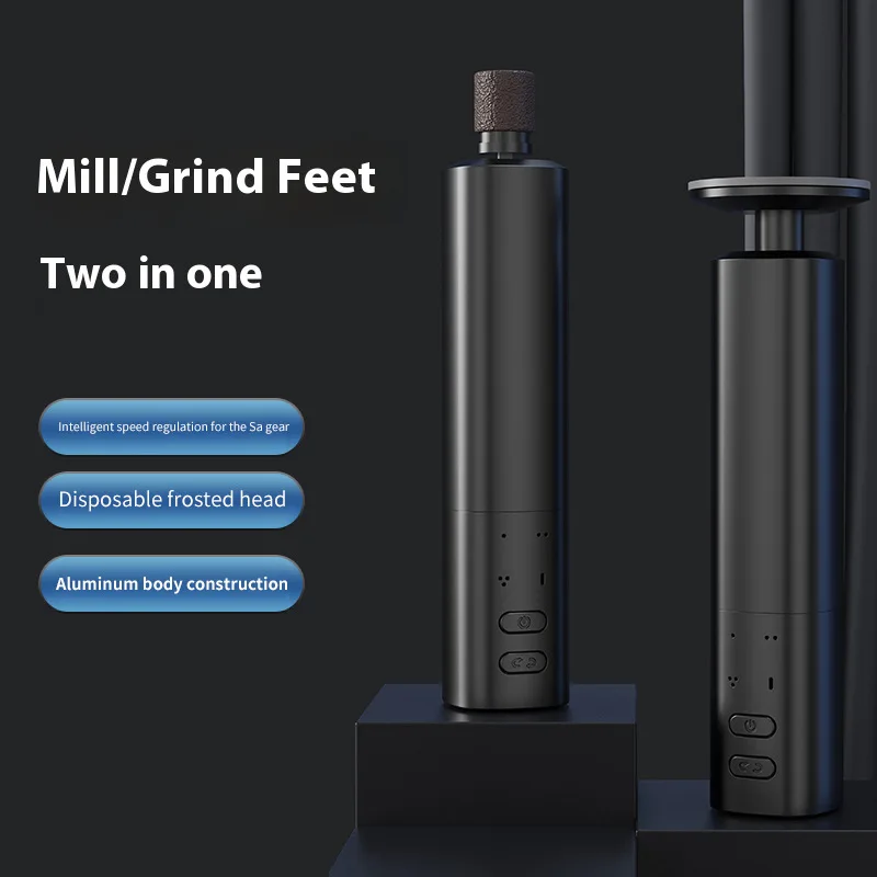 مطحنة قدم جديدة قابلة لإعادة الشحن عبر الحدود، باديكير كهربائي، مطحنة أظافر منزلية قوية مضادة للجلد الميت