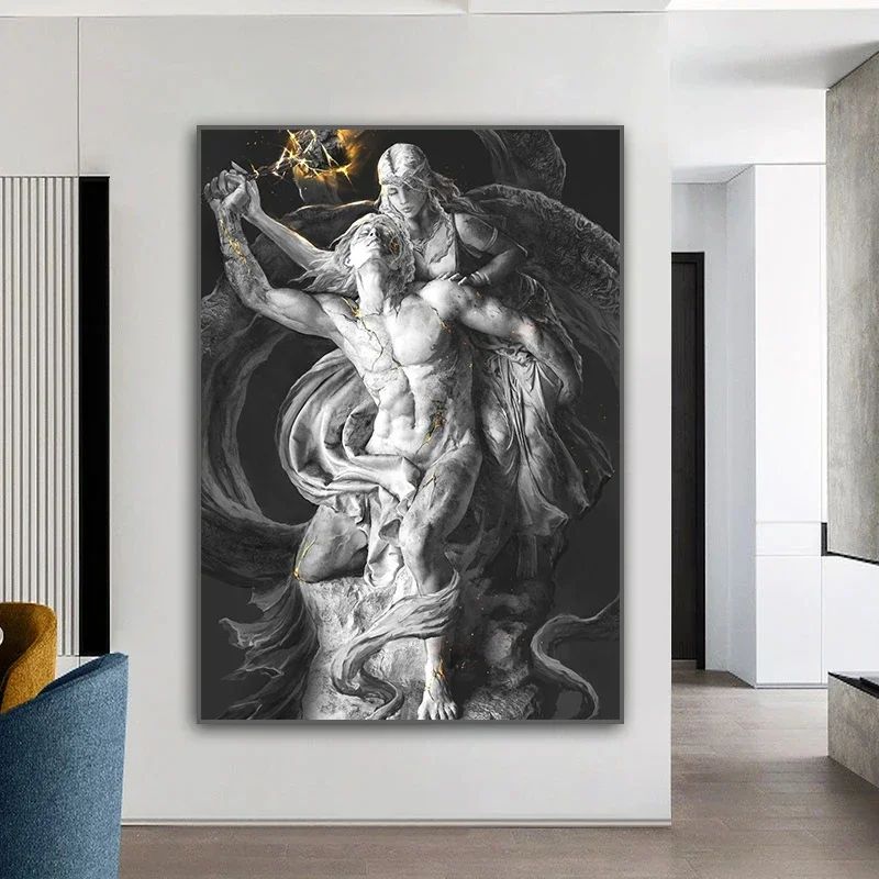 الكلاسيكية خمر جدار الفن النحت البوب الجماليات اليونانية صور HD قماش طباعة المشارك غرفة المعيشة المنزلي غرفة نوم الديكور