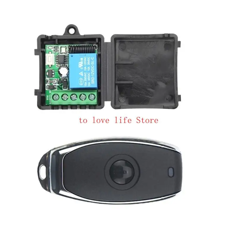 DC12V 10A Single Channel Relays Modul Receiver Wireless Fernbedienungsschalter