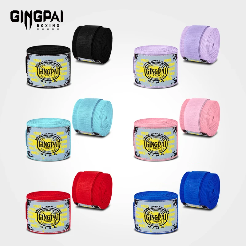 1 Pair 1.5/3/5M Cotton Boxing Bandage Sports Strap Sanda Kick Boxing MMA Hand Gloves Wraps Belt Boxing Sports Wraps Bandage view 3