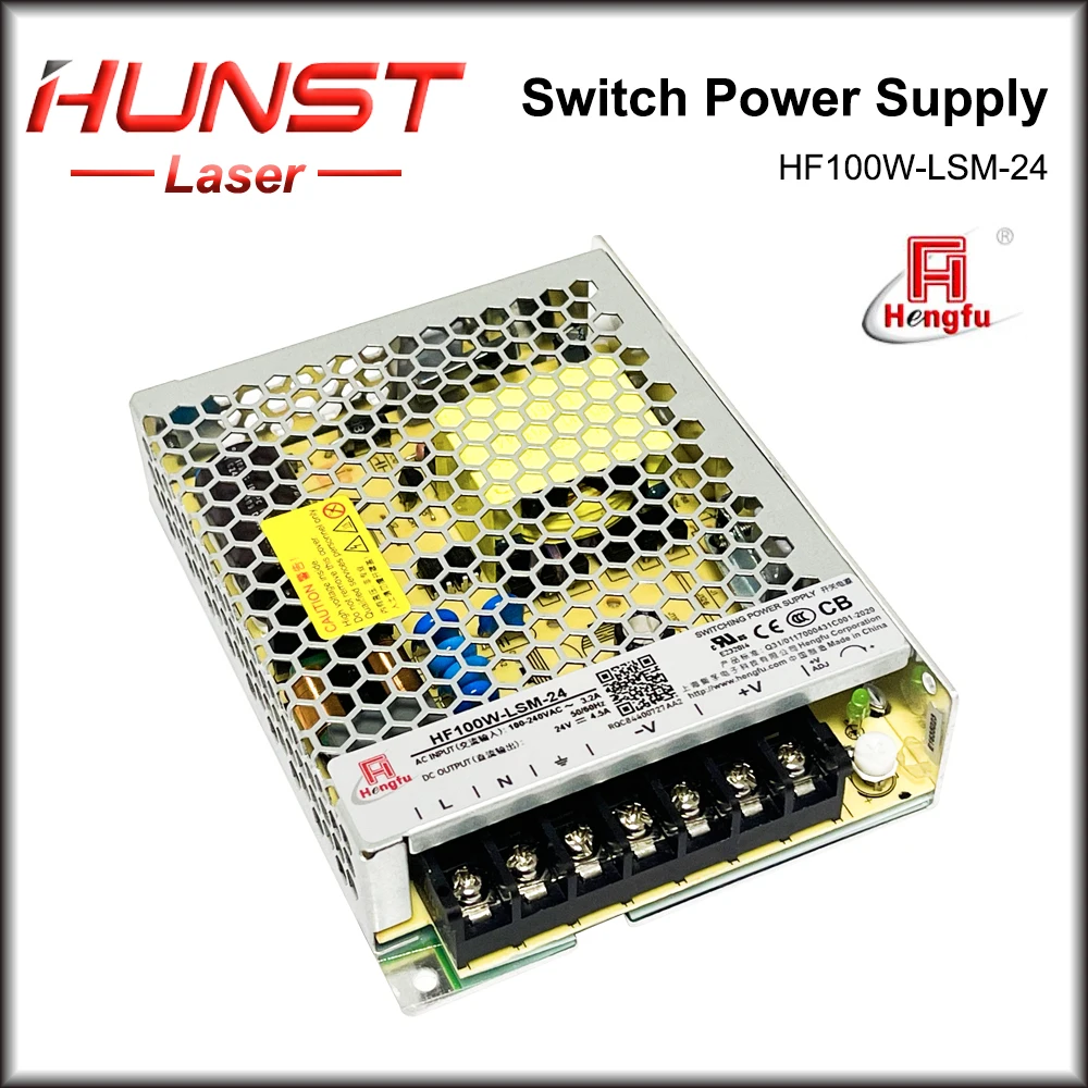 HUNST Hengfu HF100W-LSM-24 Switching Power Supply DC24V4.5A Export Power Supply Small Thin DC Switching Power Supply