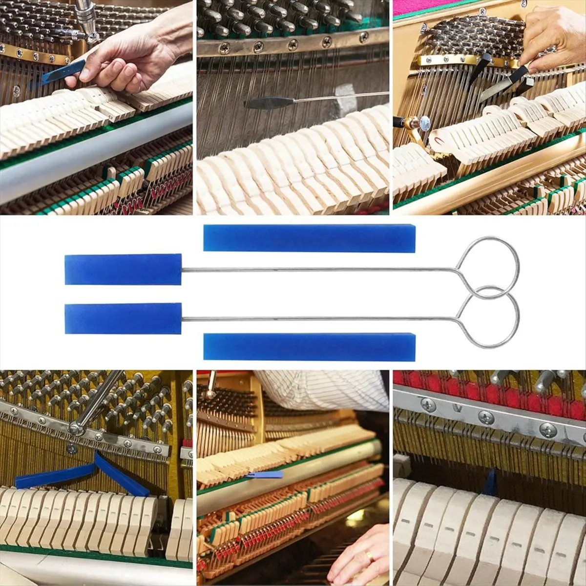 Professionele Piano Tuning Kit, 7PCS Piano Tuner Hammer Mute Tools Kit, Stemsleutel Piano Tuning Lever Tools [AA74-AAA]