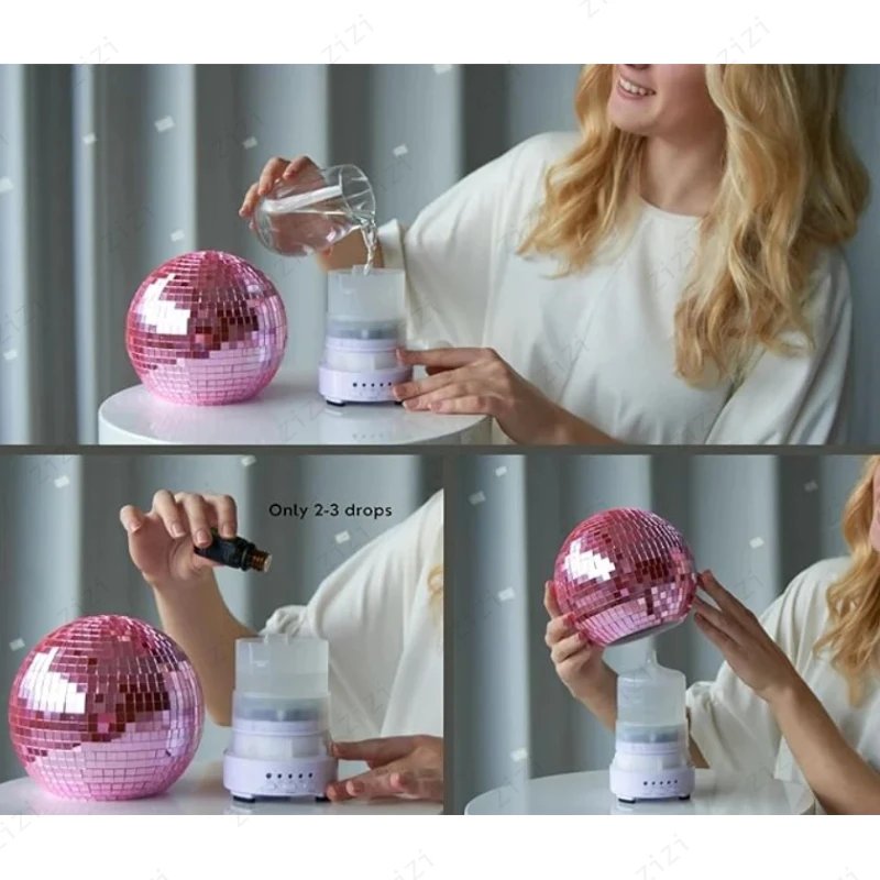 Creative Rotating Laser Ball Aromatherapy Machine Colorful Gradient Light Humidification Aromatherapy Machine image 5