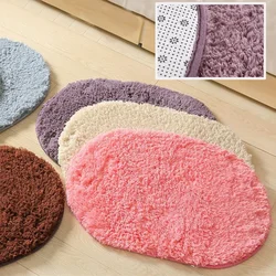 Absorbent Soft Soft Fine Fiber Bedroom Bathroom Floor Mat -- Non-slip Door Mat Shower Rug, Full Latex Non-slip Bottom, 30*50cm