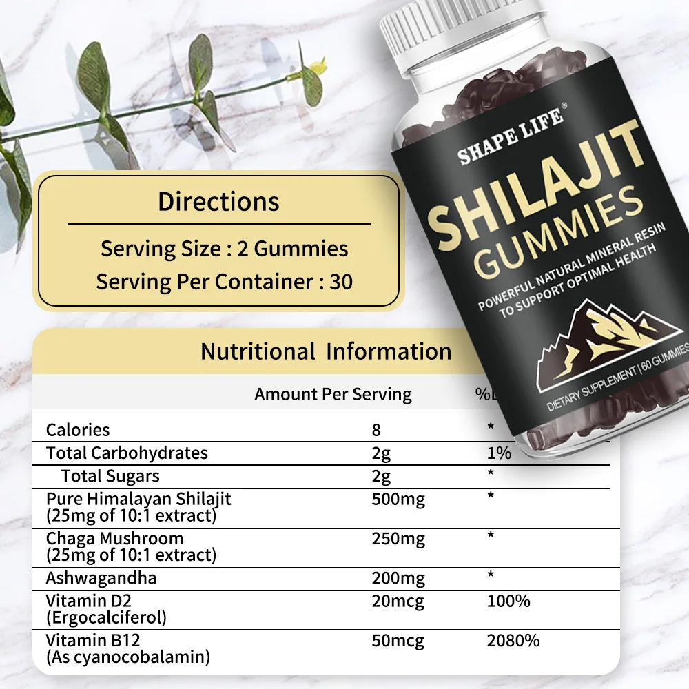 1bottle Shilajit Gummies Men\'s Health  60 pills