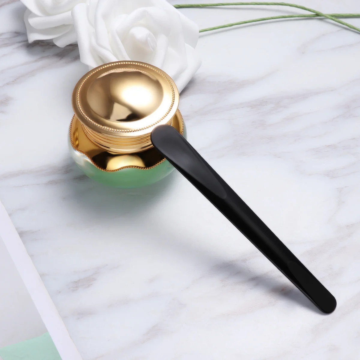 

10pcs Spatula for Cream Lotion Skincare White Small Applicator Tool Facial Easy Clean Safe PP Material Sturdy Grip