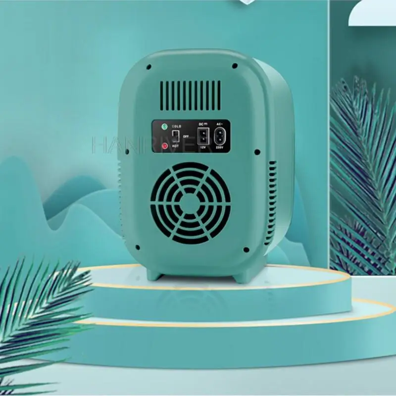 Refrigerador pequeño con espejo cosmético para coche, refrigerador de belleza Semiconductor de exportación de 8L, doble uso, caliente y frío, 12v, 220V