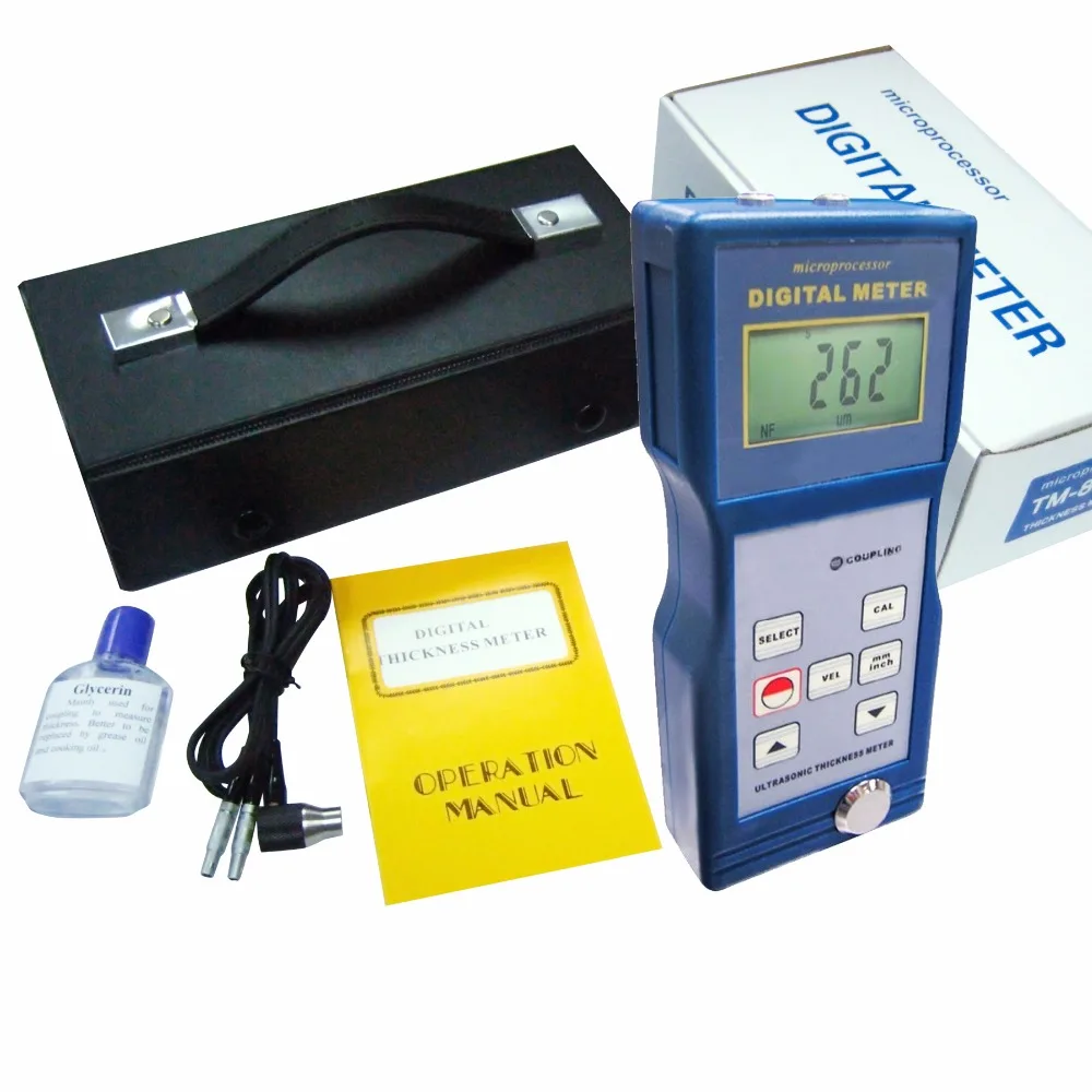 Digital Ultrasonic Glass Thickness Meter Gauge 1.5~200mm