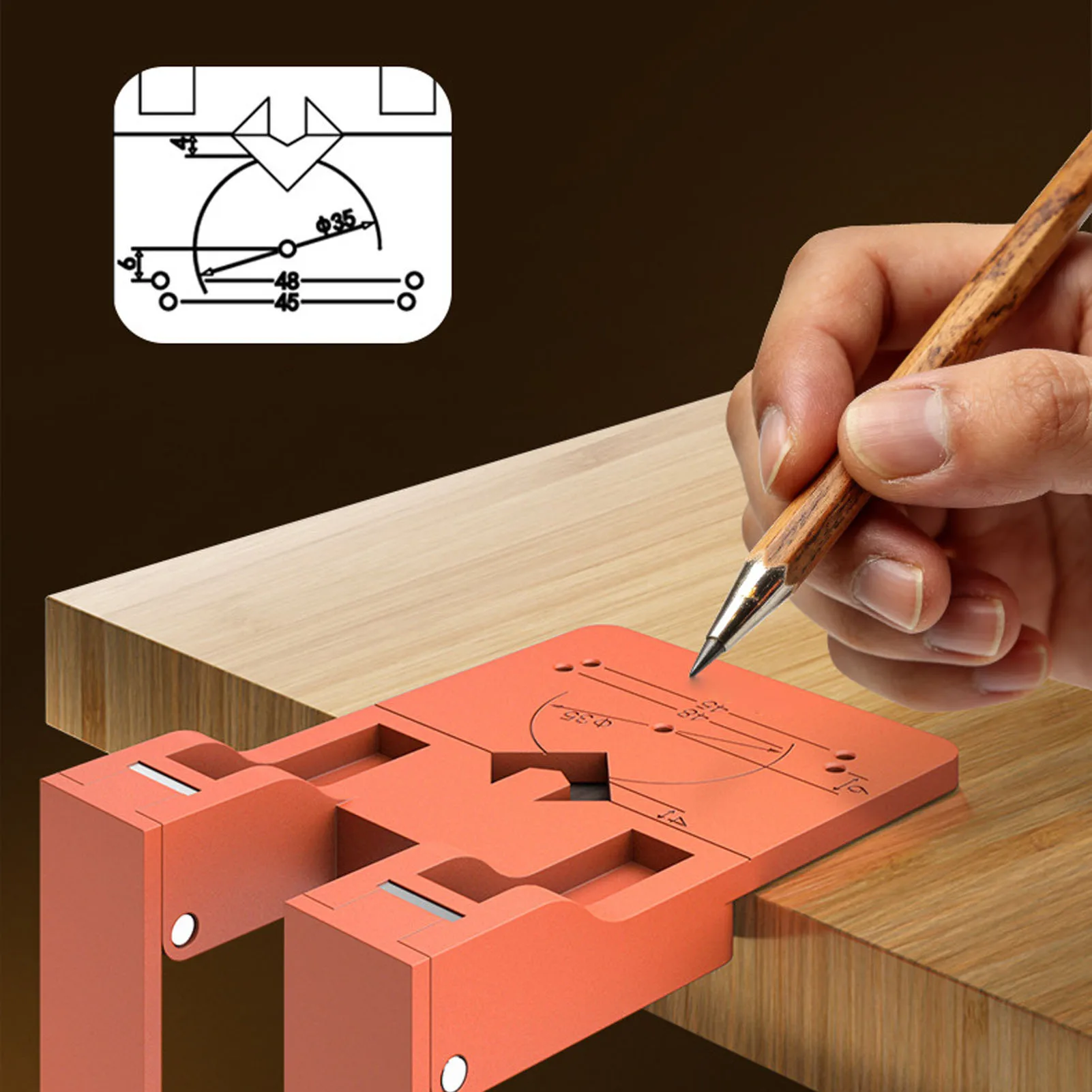 Magnetic Hinge Positioning Plate Jig Foldable Hinge Positioning Tool Fixing Plate for Cabinet Door Hinges Wood Door Latches