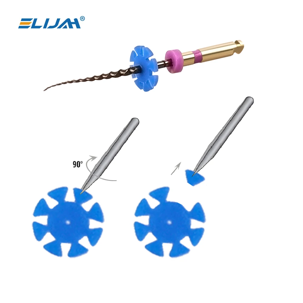 ELIJAH 100Pcs Root Canal Files Stopper Disinfection Marking Circle Dental Mark Ring Counting Rubber Stopper Dental Materials