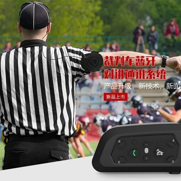 Pełny zestaw redukcji szumów full duplex V6C, pojedyncze urządzenie, interkom dla 6 osób, interkom Bluetooth dla sędziów.