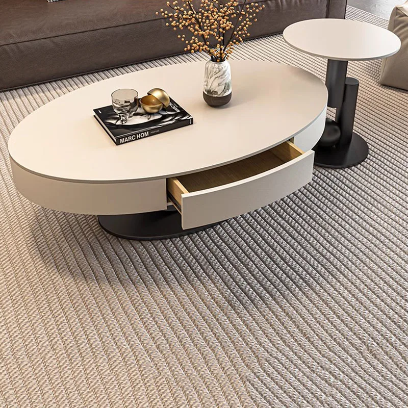 Space Saving Standing Coffee Table Nordic Decoration Living Room Designer Side Table Center Meubles Lounge Suite Furniture image 6