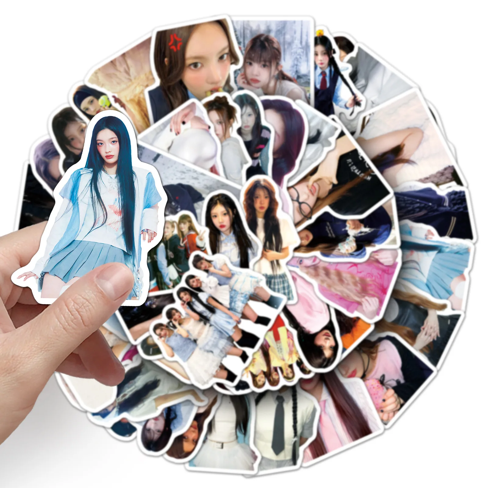 10/50PCS Kreative ILLIT Südkorea Mädchen Gruppe Wasserdichte Aufkleber Dekoration DIY Notebook Mobile Gitarre Koffer Graffiti Spielzeug