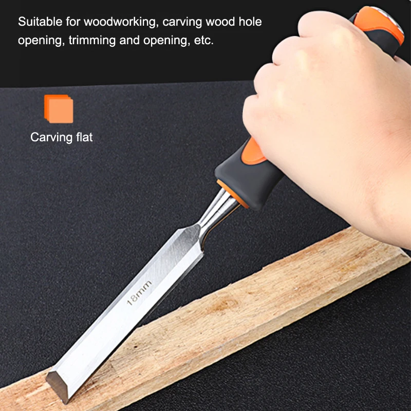 Wysokiej jakości dłuto do rzeźbienia w drewnie ze stali chromowo-wanadowej: antypoślizgowa i ergonomiczna konstrukcja