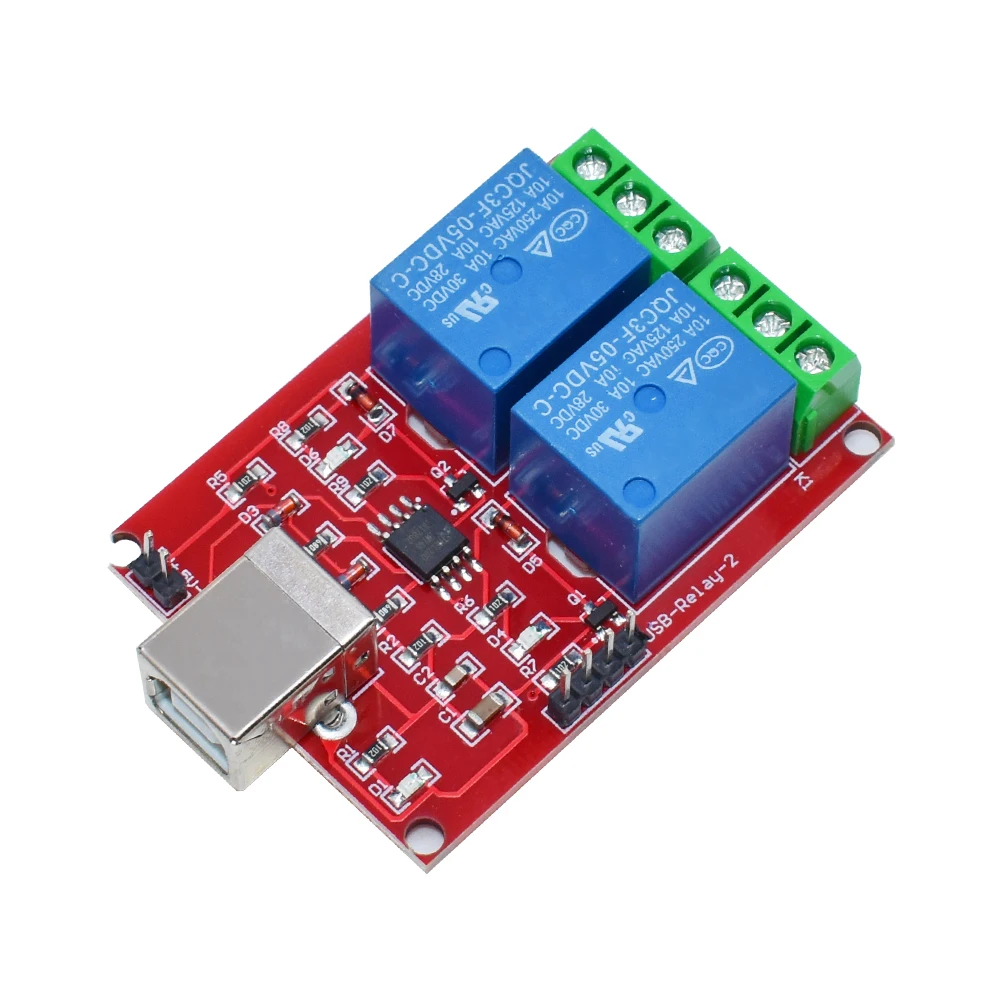 5V 2 Channel USB Relay Module Programmable Computer Control Relay Switch