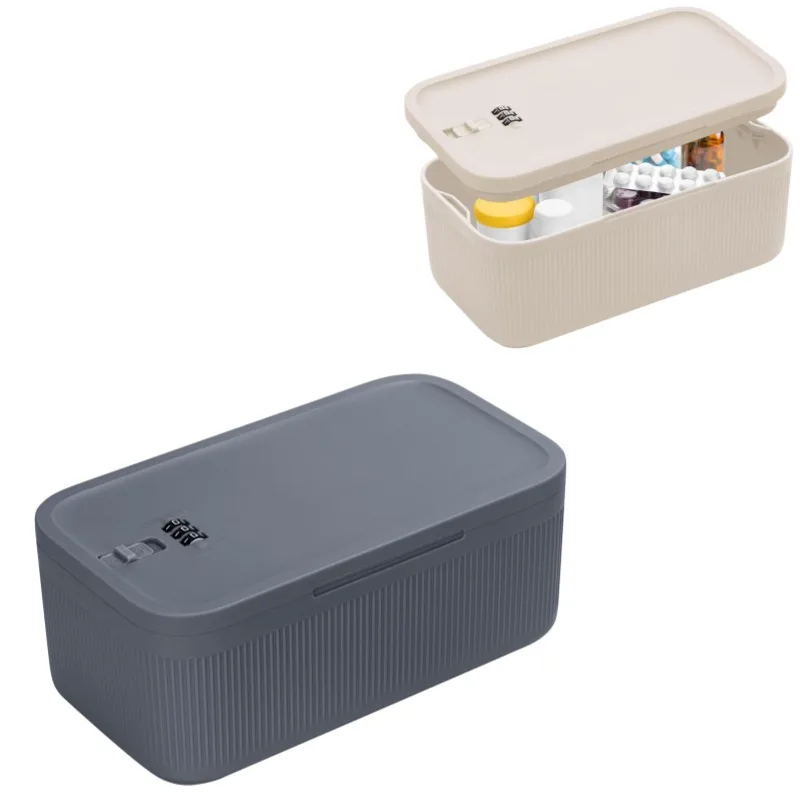 

Ящик для хранения паролей большой емкости, подходит для домашнего хранения лекарств, продуктов питания, сейф для мобильных телефонов