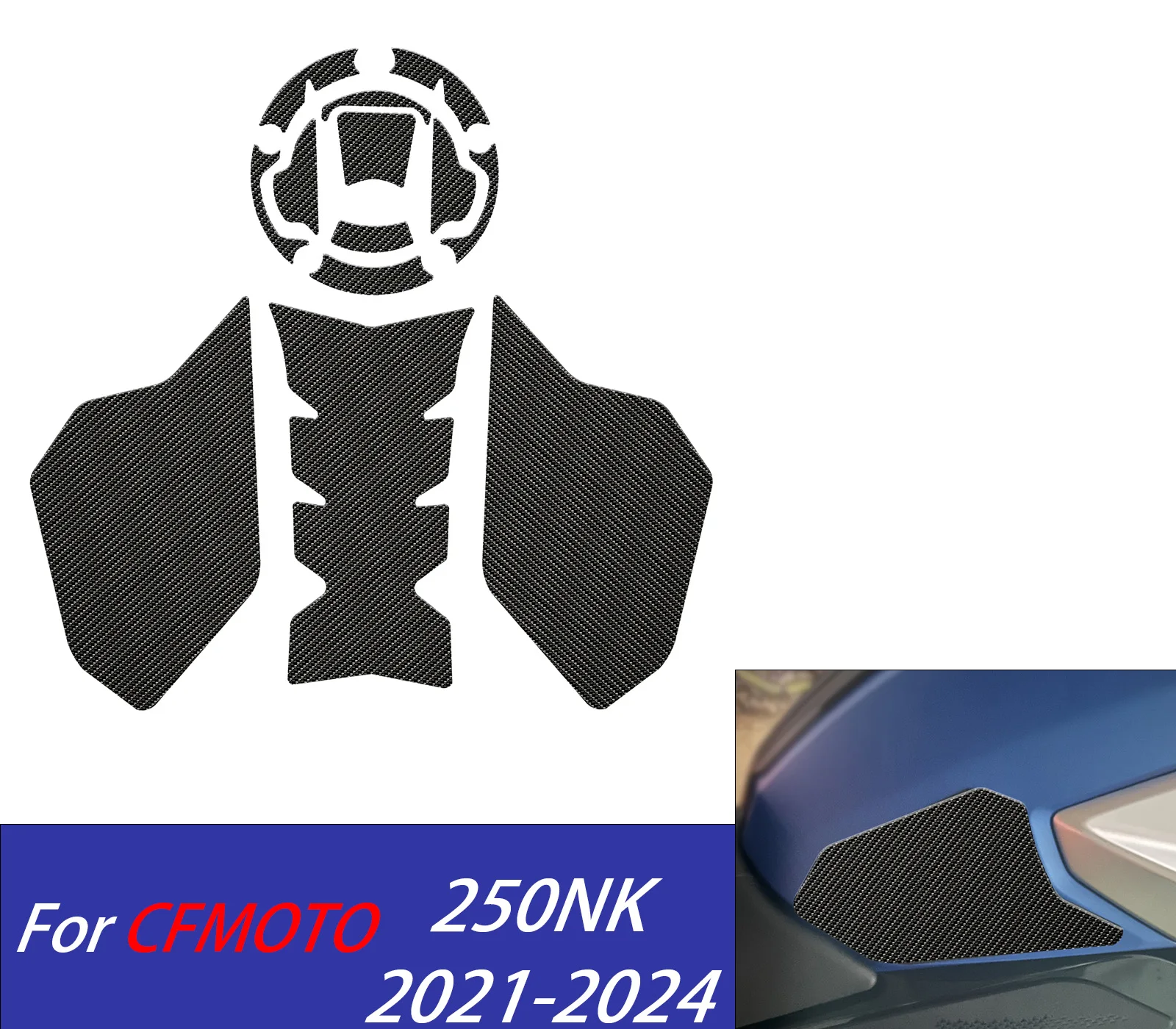 

For 250NK Tank Pad Stickers Gas Protector For CFMOTO 250NK 2021-2024 2023 Motorcycle KitKnee Gas Protection Stickers Accessories