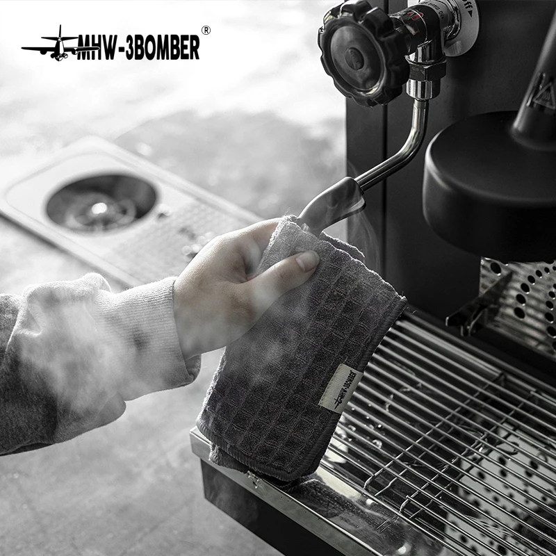 

MHW-3BOMBER Microfiber Barista Towel Coffee Cleaning Cloth for Espresso Machine Maintenance Latte Art Workstation Use