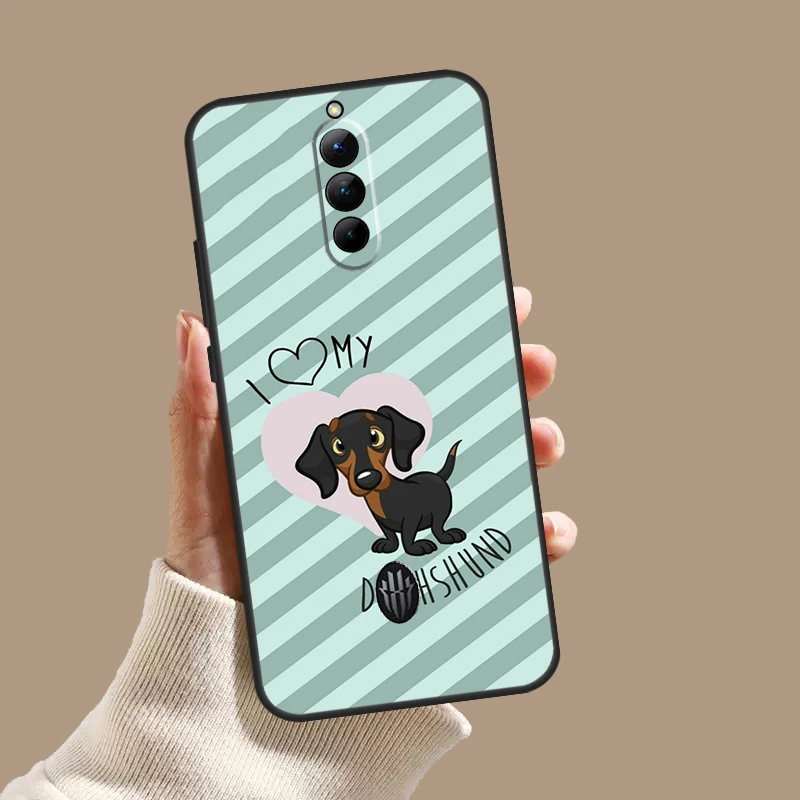 닥스훈트 케이스 ZTE 누비아 레드 매직 10S 9S 8S 8 9 10 11 프로 플러스 5G 6R 6 7 6S 7S 프로 10 에어 커버