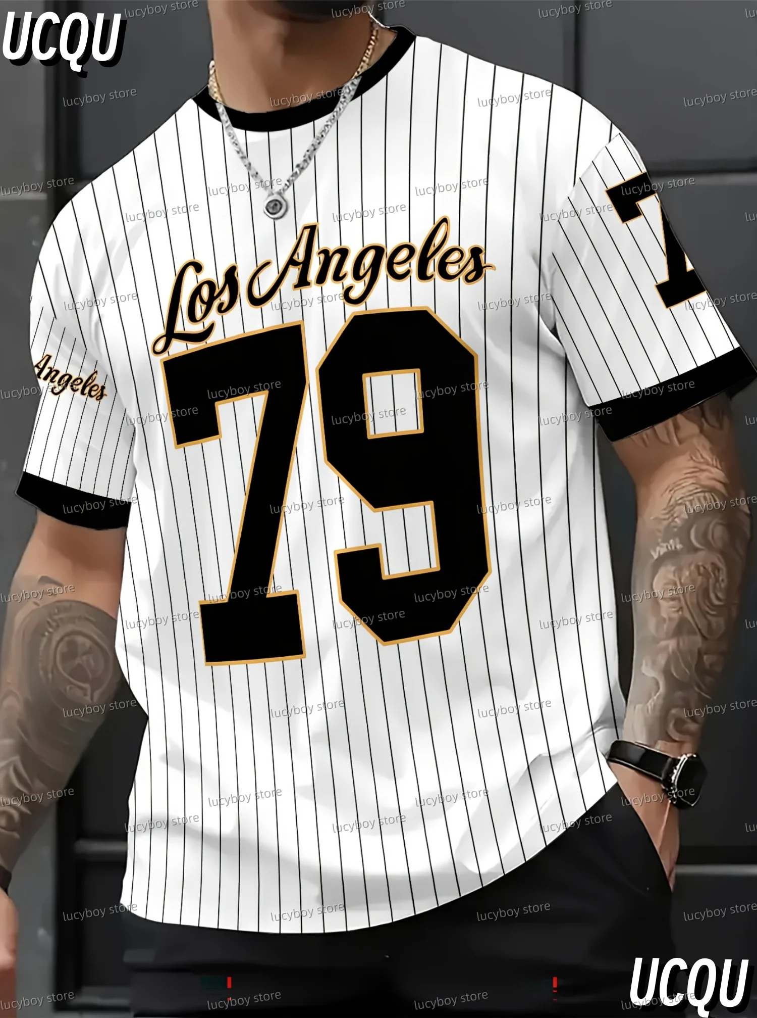 

NEW IN American Style 79 LOS ANGELES T-Shirt Men Short Sleeve O- Neck sport Tee Vintage Basketball T-shirt Men Clothes