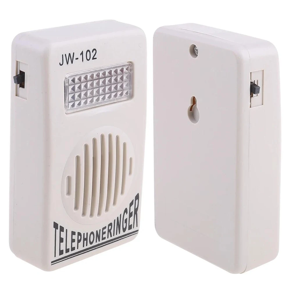 Loud Sound Telephone Ringer Amplifier with Bright Flashing Light Phone Amplifier Ring Speaker Telephone Answering Accessories