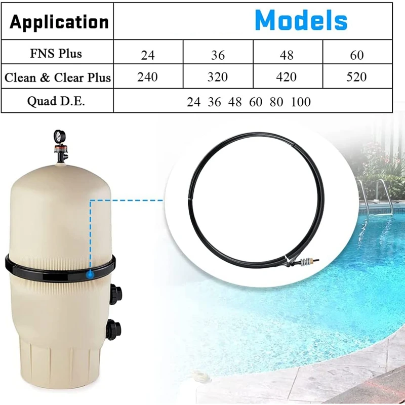 Tension Control Clamp Kit Filters Pool Clamp Kit For Clean & Clear Plus Cartridges Filter 240 320 420 520 For Pentair FNS Plus