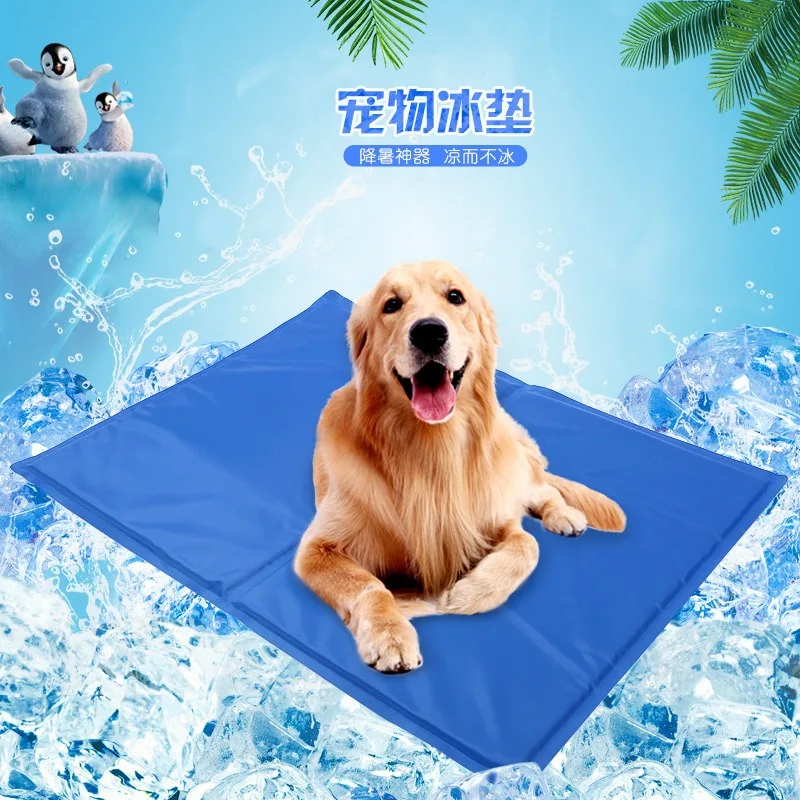Summer new pet ice pad dog mat ice silk gel cooling pad washable anti-bite multi-size dogs bed gatos productos para mascotas