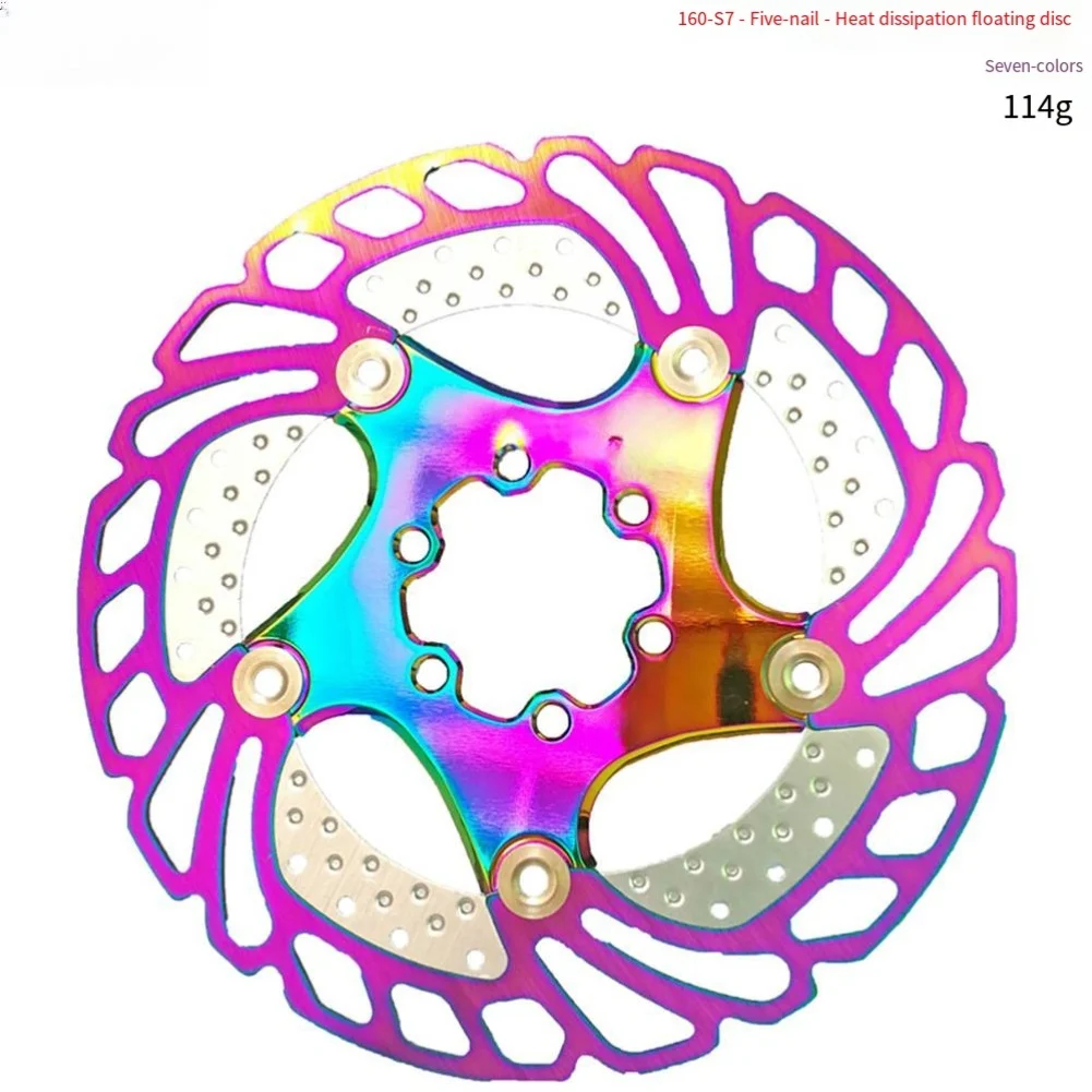 Thermal Floating Disc For ROTOR for MTB Brakes 140mm 160mm 180mm 203mm Featuring Hollow Core and Embedded Alloy Cooling Fins