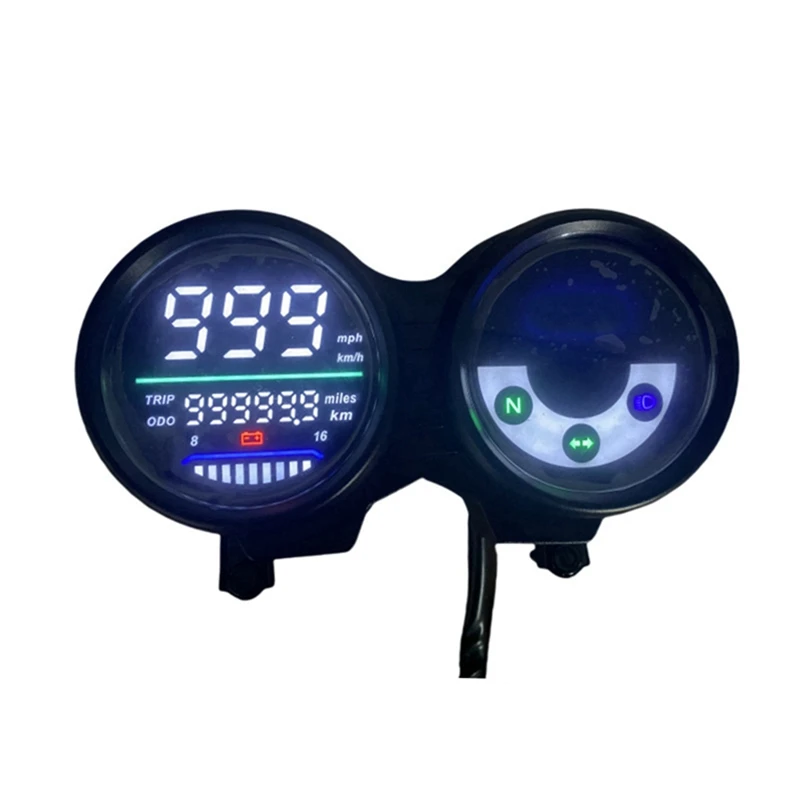 LED Speedometer For BAJAJ BOXER CT100 Electronic Digital Motorcycle Meter Instrument