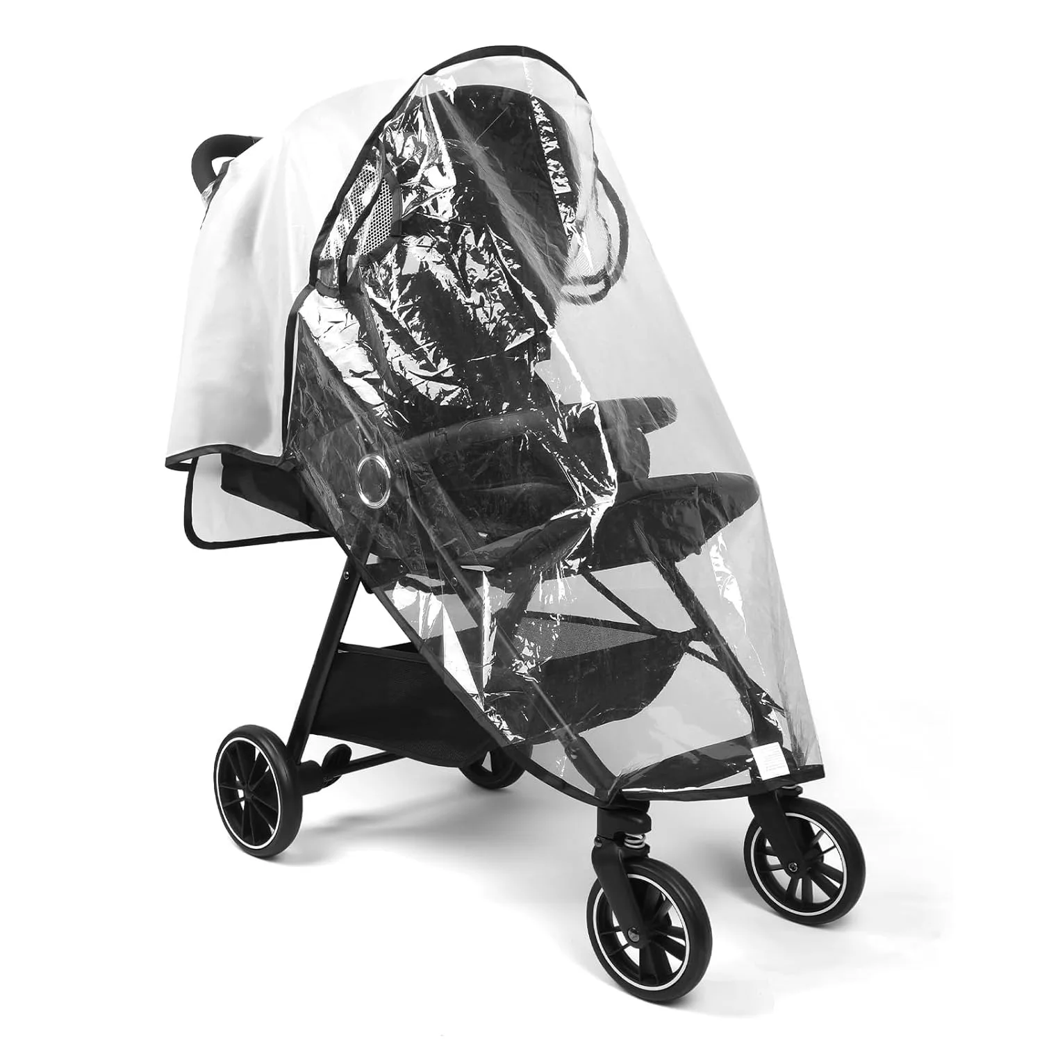 

Прозрачный дождевик для коляски, универсальный дышащий чехол для коляски, складной защитный чехол для путешествий, водонепроницаемый и ветрозащитный.