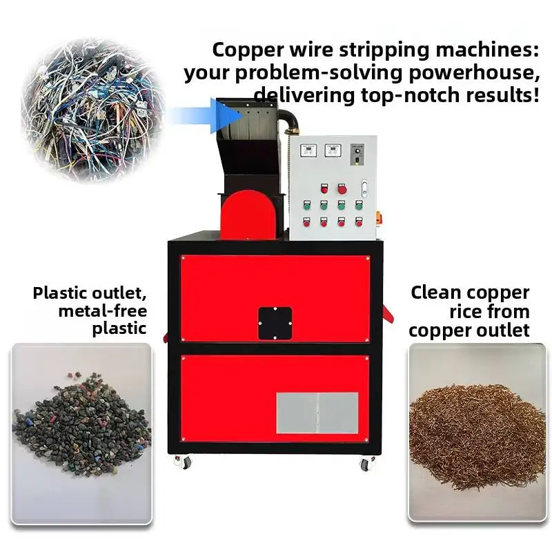 Fully Automatic Granulator Machine for Small Waste Wire Thin Copper Plastic Recycling Granulating