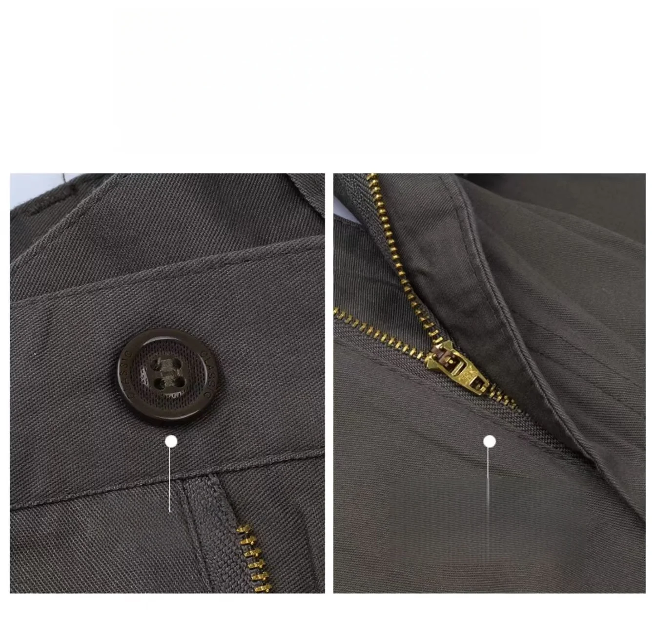 

High Waist Double Pleated Straight Mens Pants 100% Cotton Autumn Winter Casual Pants Black Yellow Khaki Trousers for Male 2025