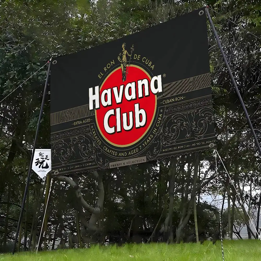H-Havana C-Club Large Size Shop Art Promotion Advertising Booth Flag Hanging Banners