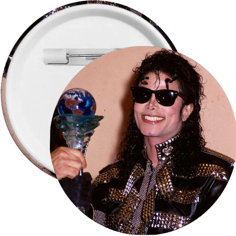 Thriller Badge Tin Button Lapel Pin Clothes Bag Fashion Decoration Display Accessorie Badges Michael Jacksons Collectible Brooch