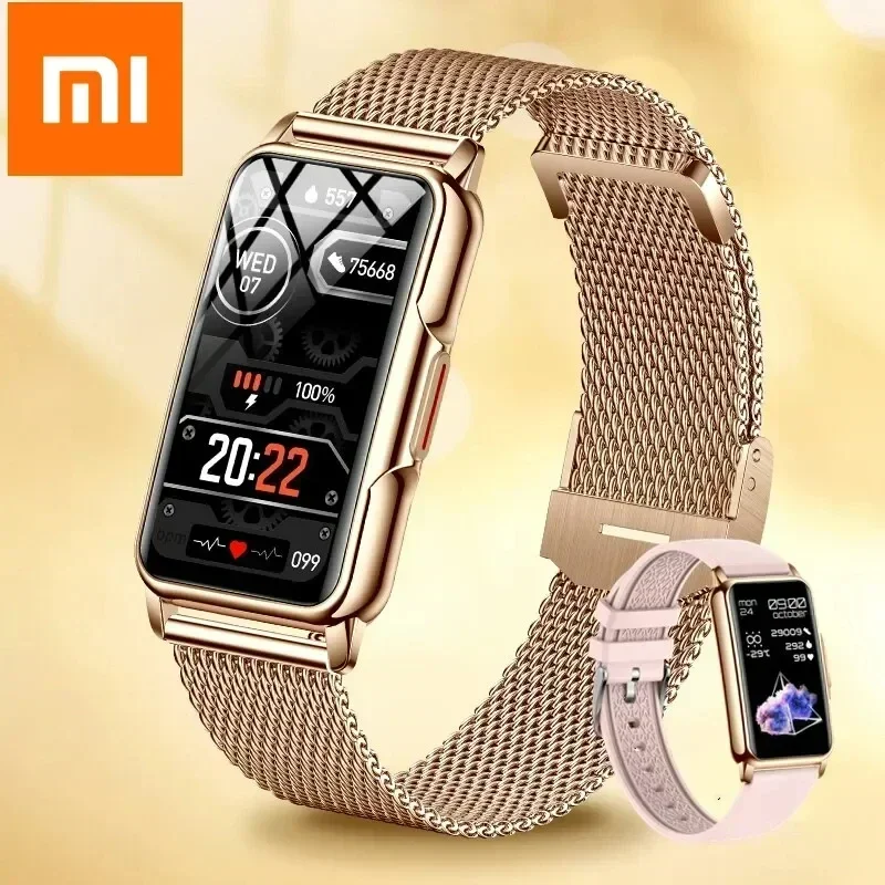

Xiaomi Смарт-часы для женщин и мужчин Bluetooth-подключенный телефон Музыка Фитнес Спортивный браслет Монитор сна Мужские умные часы для женщин