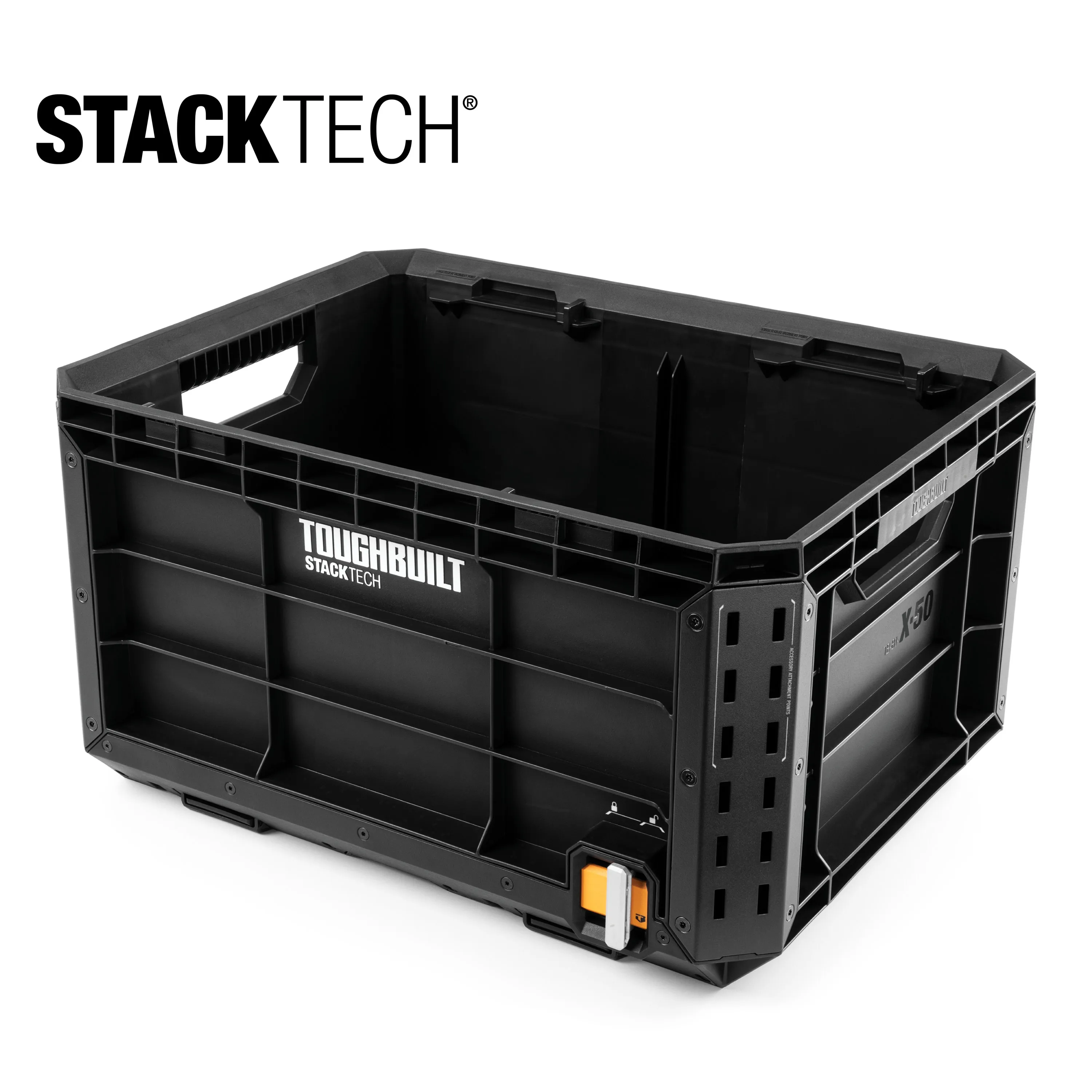 TOUGHBUILT TB-B1-X-50 StackTech Tool Crate Box Organizer Parts Box Multifunctional Matching Stacking Combination Tool Organizer