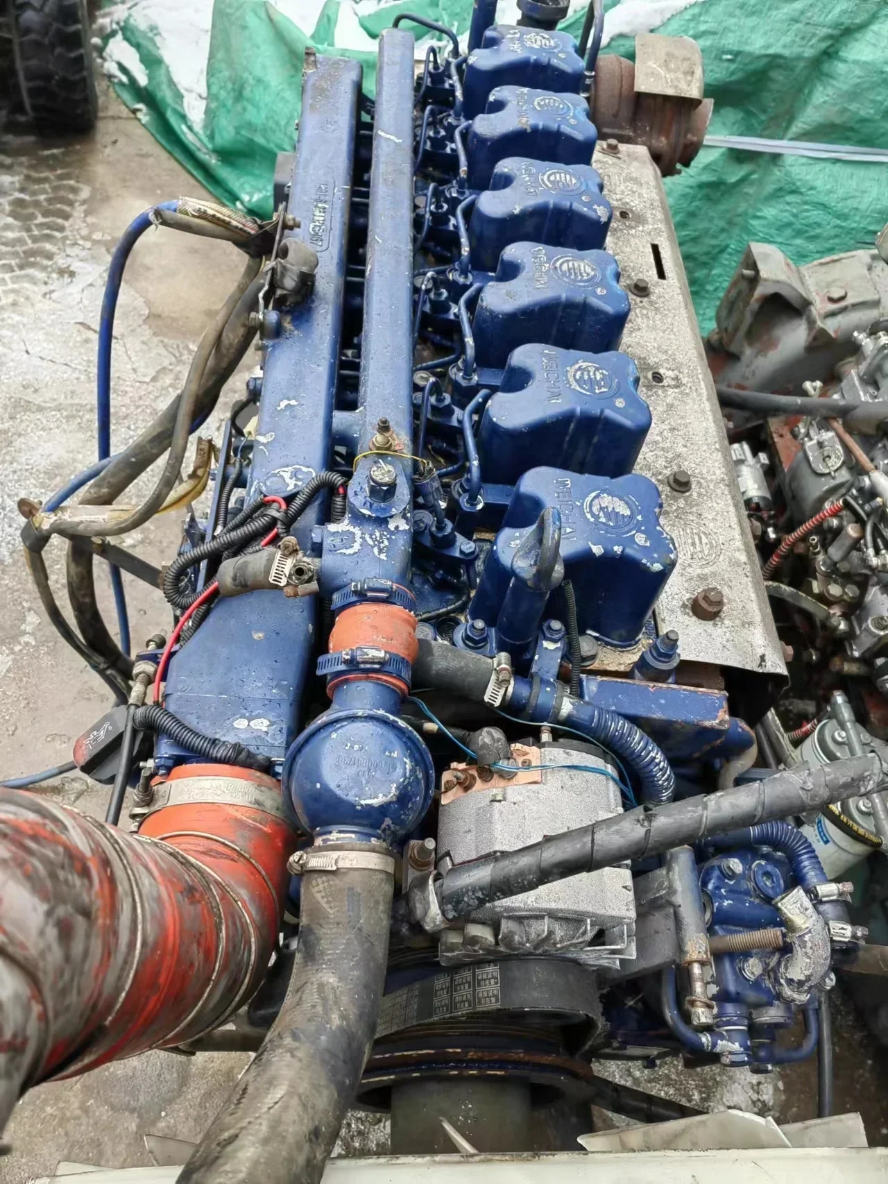 Weichai Engine Assembly WD615.470 371hp Used Truck Engine Assembly