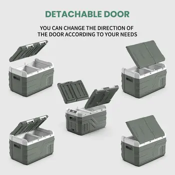 Alpicool NLS 20L 30L 40L Autochladnička Mini chladnička s mrazákem 12V Přenosná kompresorová chladnička 12/24V DC 100-240V AC Pro kempování 10 nejlepší prodej Mini lednička na čaj Pearl Boba - №1