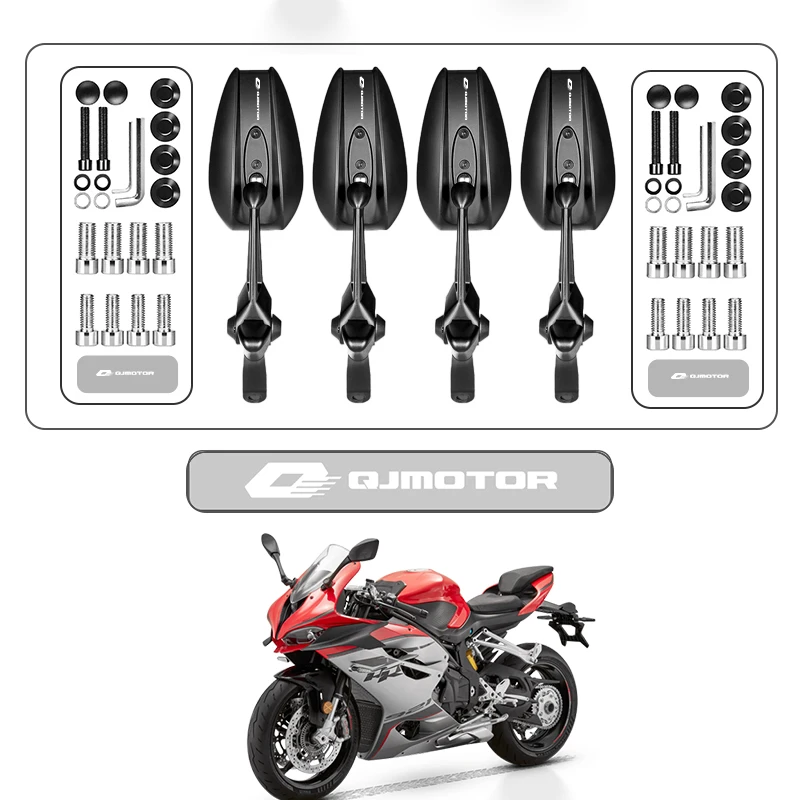 

Upgrade Rear View Motorcycle Rearview Mirrors Side Mirror For QJMOTO QJ SRT 800 800X 800SX 800SRT SRT 800X 800 Accessories