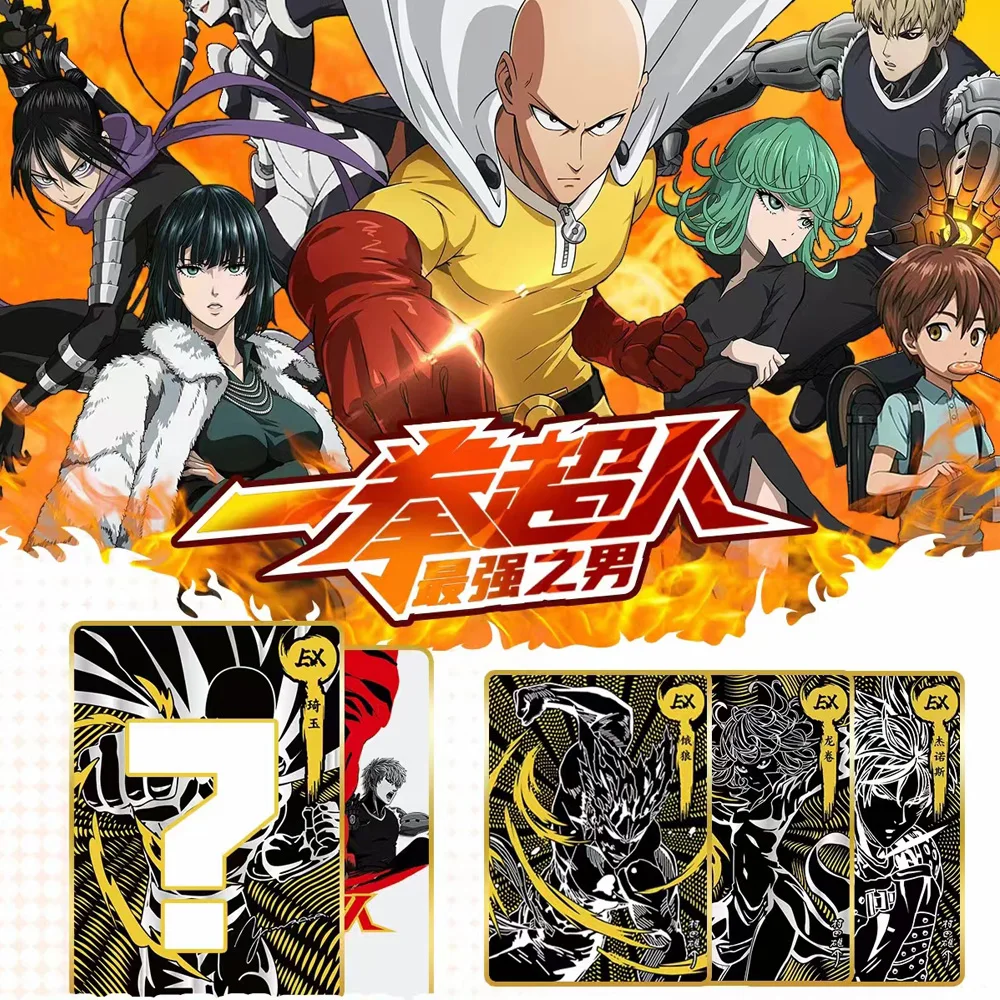 Japonês Anime One Punch Man Cartão Boneca, Sitama Janoska, Bronze Barrage, Flash Collection Jogo de Cartas, Hobby Battle Toy Presente