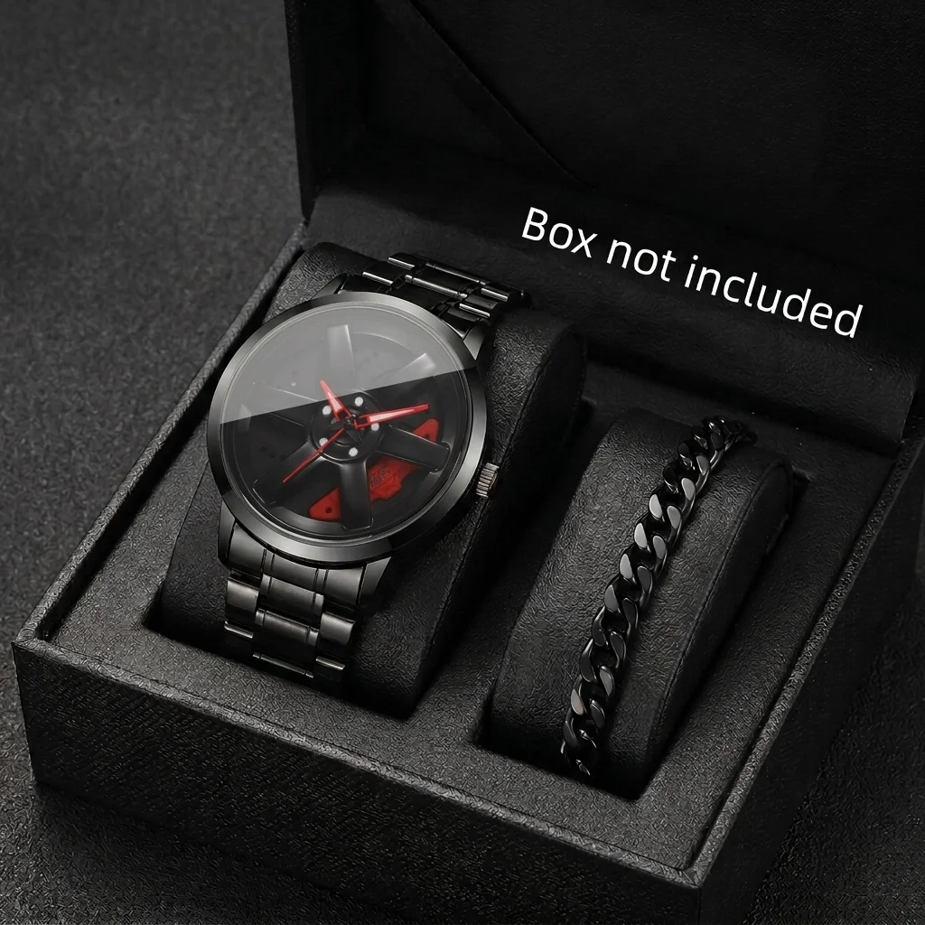 conjunto-de-2-relogios-de-pulso-masculinos-de-quartzo-com-mostrador-de-roda-de-carro-rotativa-de-luxo-e-pulseira-de-aco-inoxidavel-esportivo-sem-caixa