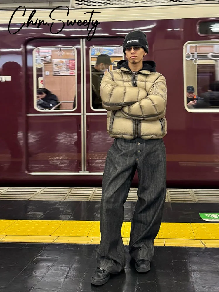 معطف نسائي قطني منقوش بقلنسوة غير رسمي أنيق سادة بأكمام طويلة وسحابات جيب ملابس خارجية نسائية موضة شتاء 2025 سترة نسائية