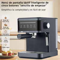 Espresso Machine 20 bar High-Pressure Extraction Coffee Machine Home Small Semi-Automatic, Milk Foam Pump Pressure Touch Sensing